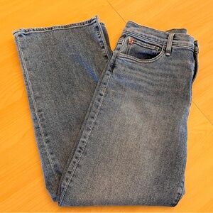 Hudson Rosalie High-Rise Wide-Leg Ankle Jeans Size 29